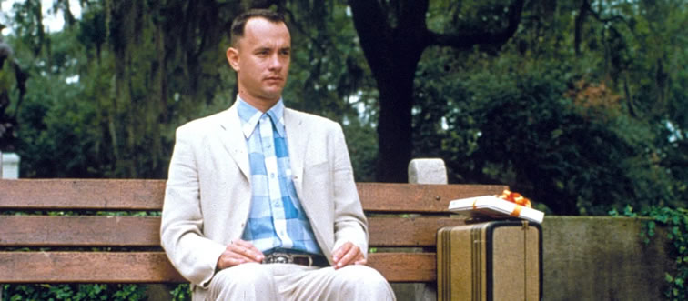 Rewind that classic VHS brain: how does the sweet analogy go? 'Life is like a box of ________.'