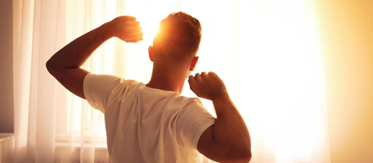 Your cartoon alarm clock is bouncing up and down! When your eyes pop open, what's your immediate morning vibe?