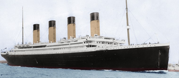 Rewind the reels to 1912: a giant, luxurious cruise ship collides with a massive iceberg and slips into the freezing deep. What was the name of this legendary lost vessel?