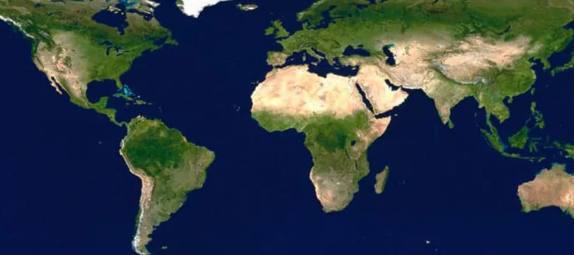 Roll the opening credits on a planetary scale! Can you spot all seven of those giant landmasses we call continents?