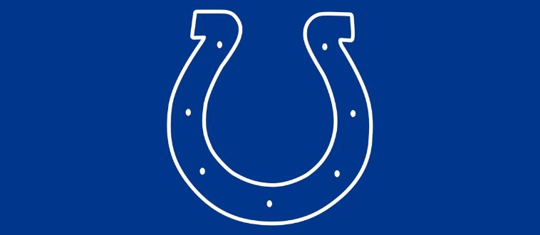 Can you spot which gridiron gang wears this lucky blue horseshoe on their helmets?