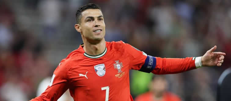 Freeze-frame! Which legendary soccer superstar is lighting up the screen here?